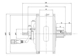 48 Volt D79-175KL Hub Motor Unit  (eCargo + eFat)