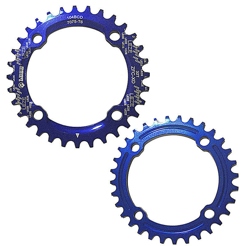 LEZE Narrow Wide Chainring 104BCD 36T 34T - EbikeMarketplace