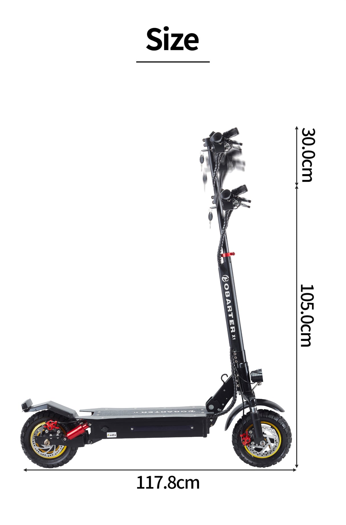 OBARTER - X1 Electric Scooter [48V 800W]