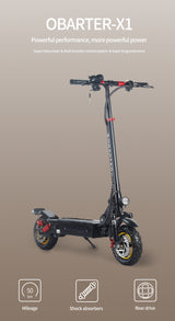 OBARTER - X1 Electric Scooter [48V 800W]