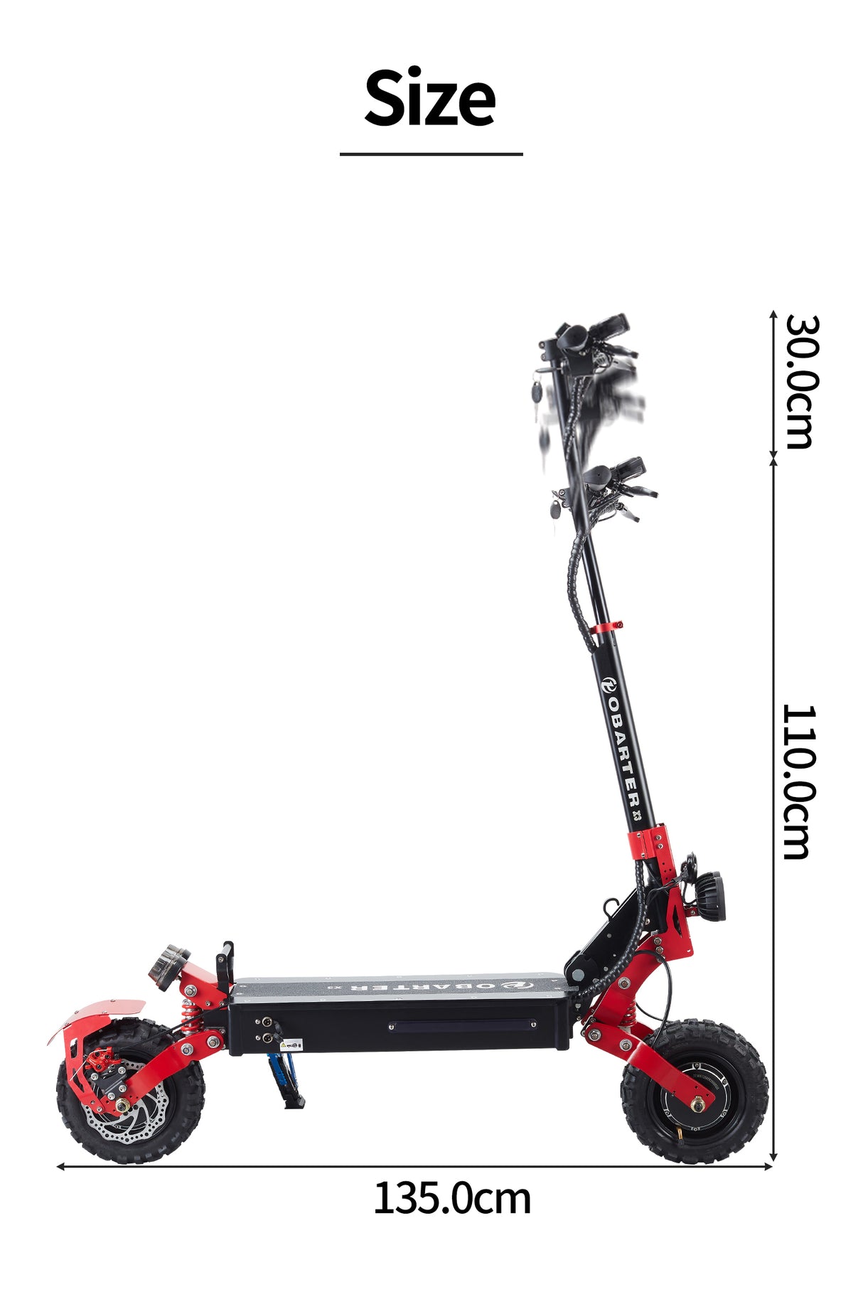 OBARTER - X3 Dual Motor Electric Scooter [48V 2400W]