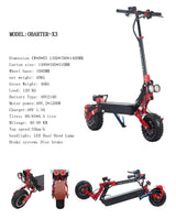 OBARTER - X3 Dual Motor Electric Scooter [48V 2400W]